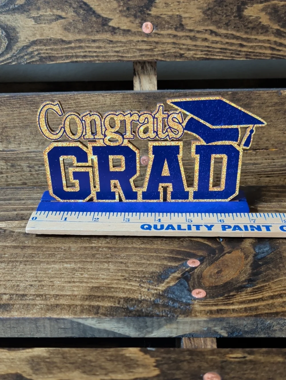 Purple and Gold Graduation Tabletop Decorations